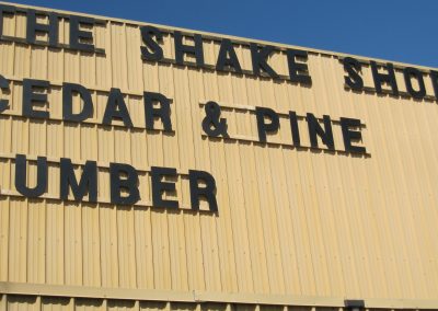 The Shake Shop building sign